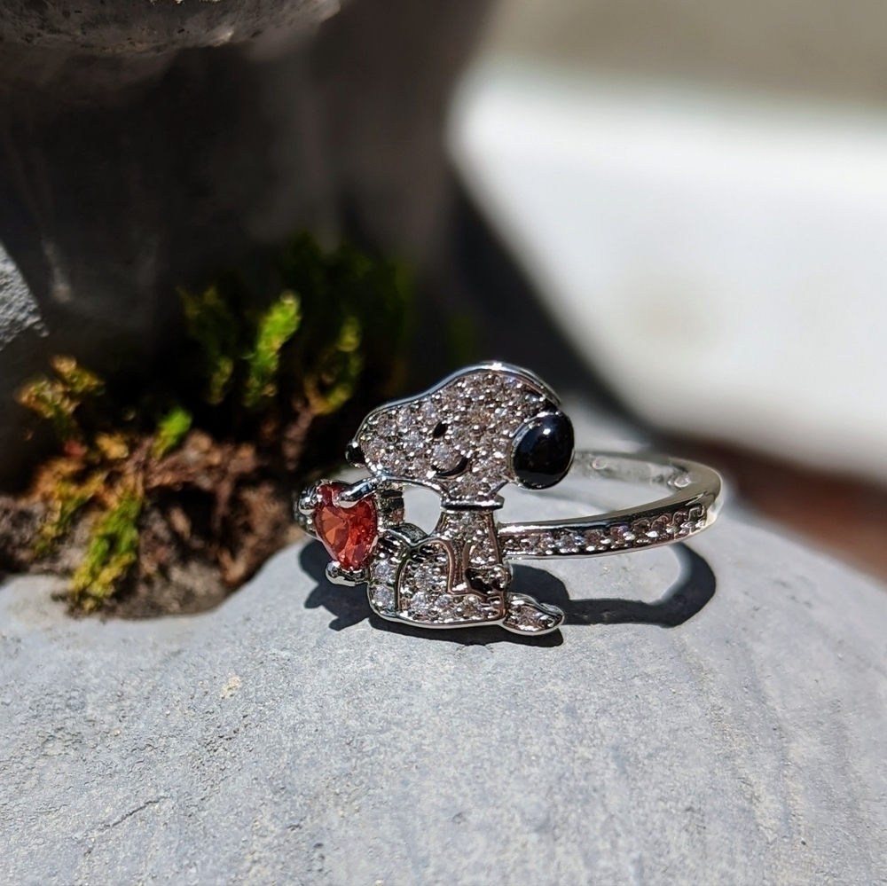 OUR Favorite Beagle Sparkle Ring